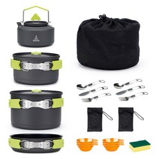 알록스 이스케이프 프롬 더 시티 캠핑 코펠 세트 CW-C65A, 1개, 그레이+그린