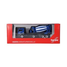 Herpa MAN TGS TN 預拌混凝土曳引車組 Martin Baur 塗裝, 1個