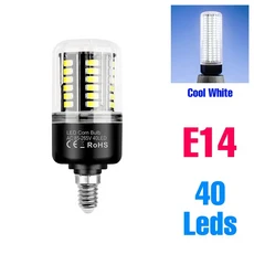 30W LED 콘 전구 E27/E26 실내 220V 천장 램프 E14 스포트라이트 가정용 조명 무플리커, 33 E14 7W Cool White, 1개