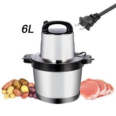 新飛 大容量絞肉機 800W 電動打肉餡攪拌機 碎菜機 辣椒攪碎機, 110v不銹鋼絞肉機6L