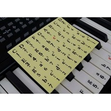 電子琴音階貼紙 鋼琴鍵盤貼 適用61鍵/54鍵/49鍵/37鍵, 1個