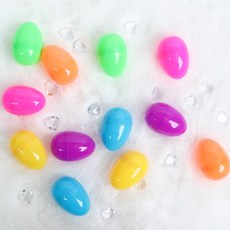 뮤즈 컬러 달걀모양 뽑기캡슐 소 높이 5.5cm 12개 / 6컬러x2P 계란캡슐 에그캡슐 경품 뽑기볼 빈캡슐볼 부활절캡슐, 1세트