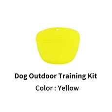 멀티 컬러 야외 애완 동물 훈련 가방 스낵 실리콘 소재 개 허리 식품, 05 Yellow