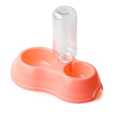 반려묘 반려견 급수식기, 핑크, 1개