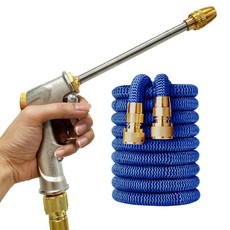 솔리드 고압 세척건 5M 물호스 SET 매직파워 고압 분사기 세차기, 혼합색상