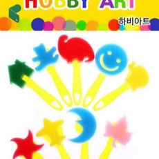 손잡이 모양찍기 9종 스펀지 미술놀이 찍기 도장 스탬프 그림 그리기 커머스픽101, 20봉