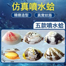 DFMEI 噴水蛤蜊玩具整蠱惡搞吸水按壓仿真貝殼類兒童滋水槍戲水男孩卡通, 1個, 噴水蛤蜊【隨機發】:如圖