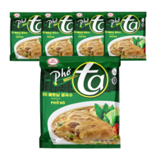 빈타이포타 베트남쌀국수 즉석쌀국수 소고기맛, 65g, 5개