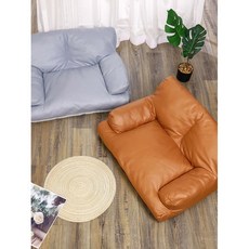 방수 기능성 쿠션 애견침대 고양이 강아지 가죽소파 애견 방석, 그레이+쇼파커버, s 1인승 50X40 (8근 이내)