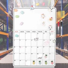 자석보드 42x30cm 공부방 자석스케줄보드 스케줄러 스케줄칠판 자석플래너 월간화이트보드