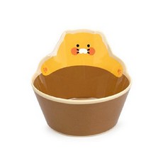 카카오프렌즈 춘식이 형태 그릇, 혼합색상, 1개