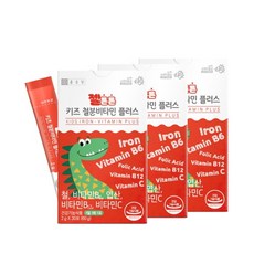 종근당 젤튼튼 키즈 철분비타민 플러스 2g, 3개, 30회분