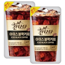 아이스커피 파우치 칸타타 블랙커피 사무실커피 10팩, 1개, 단품