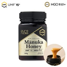 프리미엄 마누카 꿀 허니 UMF 15+ 500g MGO 512, 1개