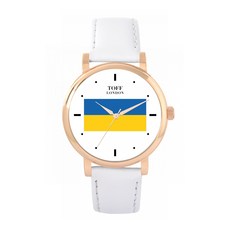 Toff London 토프 런던 TLWS-79842 여성용 우크라이나 국기 시계 643633
