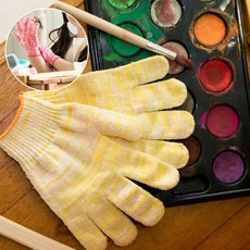 어린이 컬러 면장갑 어린이작업장갑, 10~13세(고학년용)