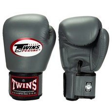 TWINS SPECIAL 拳擊泰拳手套 手工真皮系列, 8oz, 1個, 灰色