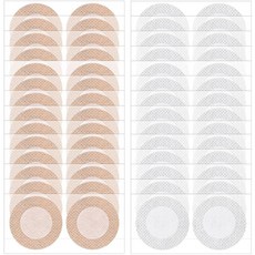 Chicingyou Nipple Covers 남성용 300피스 (150쌍) 마찰 방지 젖꼭지 커버 노쇼 마밀라 가드 테이프 달리기 스포츠 및 일상복용(베이지 + 화이트 각 75, Chicingyou Nipple Covers 남성용 3