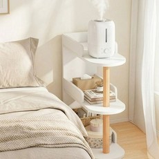 모즌 침대 옆 미니 거실 협탁, 화이트 3단(300*480*720)