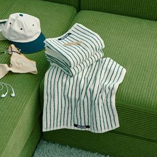 택플로우 타월 스트라이프 3P세트 (5 colors), 버건디 스트라이프