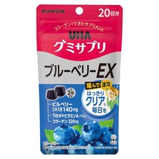 UHA 味覺糖 營養補充藍莓軟糖EX, 40顆, 1包