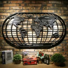 세계지도 타공판 여행 판 철제 벽장식 보드 마그넷 냉장고 마그네틱 여행 인테리어, 1m SJDT