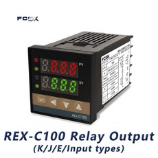 REX-C100 PID 온도 400도 220V SSR 40A 출력 유형 디지털 컨트롤러 K 조절기 열전쌍, C100 Relay Output, 100240V, 1개