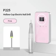 미니 코어리스 모터 네일 드릴 휴대용 경량 전문가용 살롱 도구, 1개, 7. P225 Pink