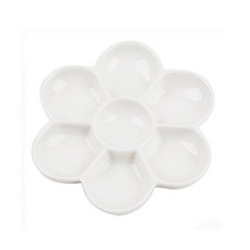 단아미 달리 한국화 동양화 파레트 꽃접시(도자기(매화) 7칸 (소), 단품, 단품
