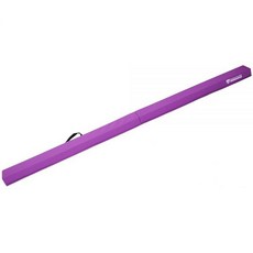 [ 843528 ] 핏비즈 2.4미터(8피트) 접이식 밸런스 빔 체조 플로어 빔 미끄럼 방지 바닥 및 운반 손잡이 퍼플