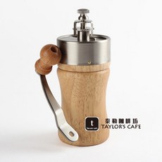 【TDTC 咖啡館】台灣 AN-01 小金剛 原木 陶瓷刀盤 手搖磨豆機 (儲豆量30g) - 送毛刷1支, 1個, 金