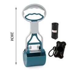 精選優品 撿便器 拾便器 折疊拾便器 拾便袋 剷屎神器 便攜折疊狗狗拾便器外出遛狗不臟手撿便器狗屎夾子家用剷屎, 小號優雅綠（套餐一）, 1個