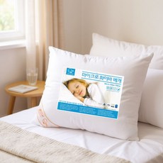 포그니 국내생산 지퍼형 굿나잇 마이크로화이바 항균 베개솜, 화이트, 3개