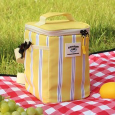 솜솜라이크 보냉백 이유식 피크닉 쿨러백 보온 보냉가방, 7L, 옐로우