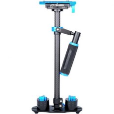 YLG S60T 카본 파이버 핸드헬드 DSLR 카메라 스테빌라이저 블루 (YLG 블루), YIDOBLO S60T 파랑