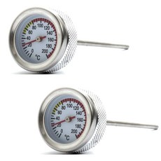 킹콩 혼다 슈퍼커브 헌터커브 온도계 엔진 오일 게이지 호환, 2개