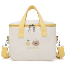 아가토스 보냉백 분유 이유식 피크닉 방수가방, 1개, 옐로우