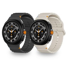 (호환) 갤럭시워치8 전용 웨이브 실리콘 스트랩 40mm 44mm [WFJBE02], 레드