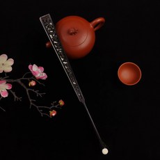 老藝人手工雕刻紫光檀摺扇 空白宣紙扇面, 如圖所示, 1個