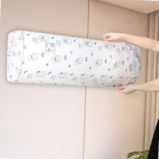전체 차단 덮개 위생 관리 보호 가전 에어컨 커버 실내 벽걸이 청소 청결 먼지, 토끼
