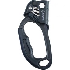 S E PEKE UIAA & CE 핸드 어센더 암벽 등반 나무 수목원 등반 구조 동굴 등산을 위한 인체공학적 고무 손잡이가 장착된 140kg 랩핑 장비 8 13mm 로프, Left Hand-Black