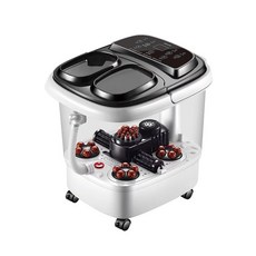 KINYO 自動按摩恆溫足浴機 電動按摩滾輪 PTC陶瓷安全保溫, 質感白, IFM-6003