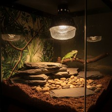 화상방지 파충류 보호캡 철제 안전망 스팟램프 UVB 램프커버, 1개, 1good day 14.7x4cm