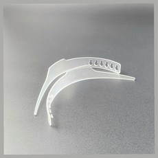 셔츠 칼라 지지대 와이셔츠 카라핏 고정 플라스틱 스테이 정장 드레스셔츠 목깃 모양 유지 소품, 1개, 화이트