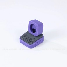 蘋果矽膠手錶充電座，桌面收納，適用 Apple Watch S11 10 9 8 7 6 5 4 SE3, 1個, 蘋果手錶支架-紫色