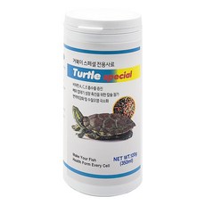 [수족관몰] 스페셜터틀 350ml 120g 거북이먹이 거북이사료 거북이밥 스페셜푸드, 1개