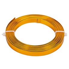 컬러풀 캠오플라지 알루미늄 와이어 롤 금속 와이어 공예 조형 선 DIY, 1개, 골드3