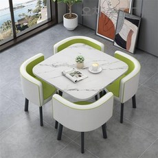 원형 회의테이블 원탁 회의 커피숍 라운지 사무용 리셉션, 스퀘어 화이트 연회색 녹색 가죽