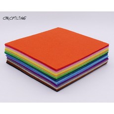 40 믹스 색상 1mm 하드 펠트 시트 펠트 공예 펠트 DIY 공예 예술 공예 및 봉제 스크랩북 Hometextile 15cmX15cm CMCYILING, 보여진 바와 같이, 15cm*15cm, 1개