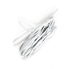 수선부자재 4골 고무줄 흰색 4mmx6M 1개 국산납작넓은고무줄옷수선리폼바지허리밴드 튼튼한고무줄 납작골고무줄, 검정